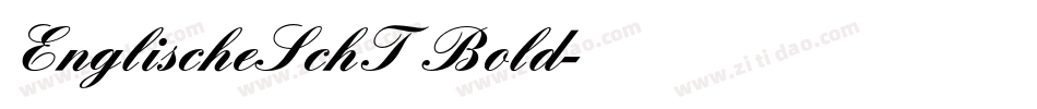 EnglischeSchT Bold字体转换